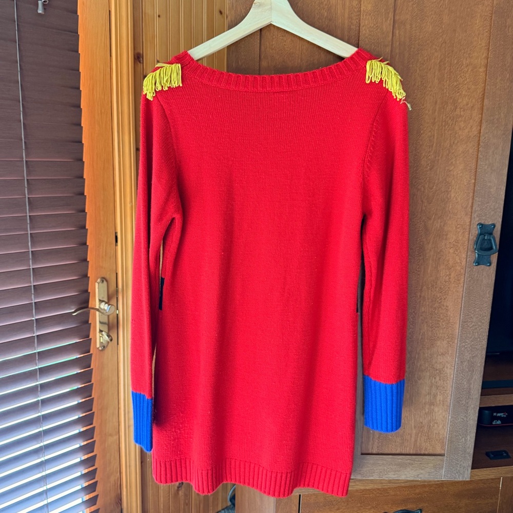 Christmas Holiday Sweater Dress Nutcracker Ugly Sweater Red Women’s Small (4-6) - Picture 7 of 9